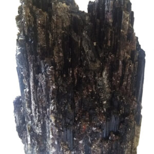 Black Tourmaline with Mica – Large Vertical Raw Piece