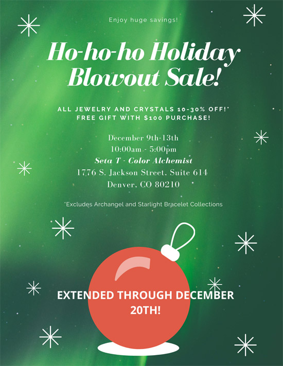 Seta Tashjian Holiday Sale has been extended!